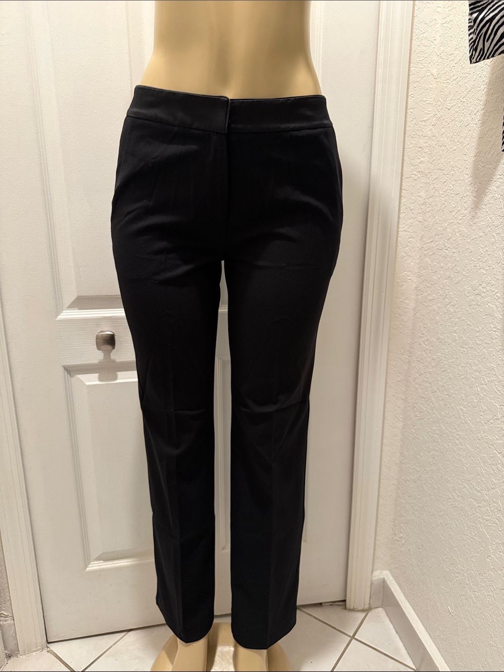 INC International Concepts Black Slim Tailored Trousers